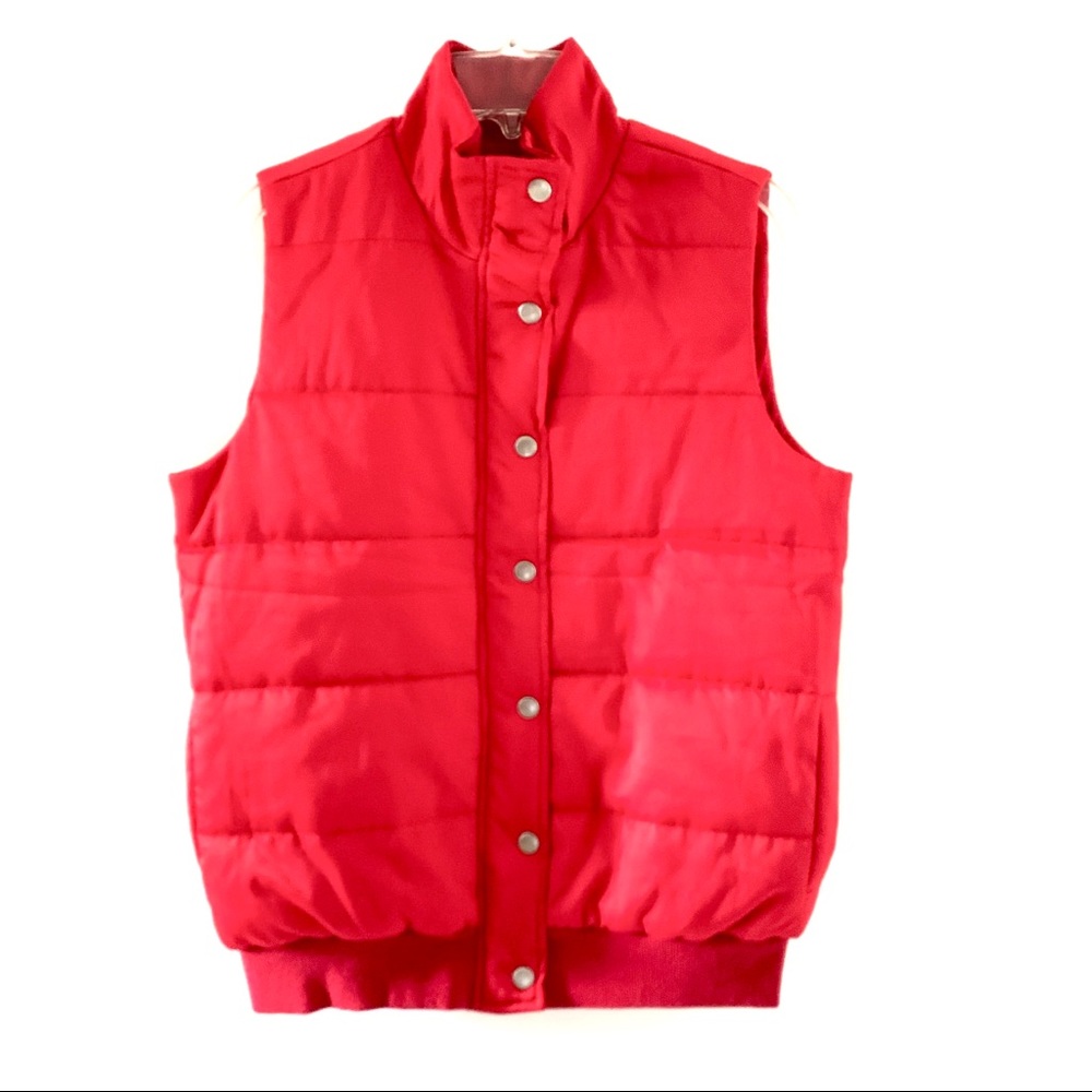 New Stitch Fix Market Spruce Red Puffer Vest Small